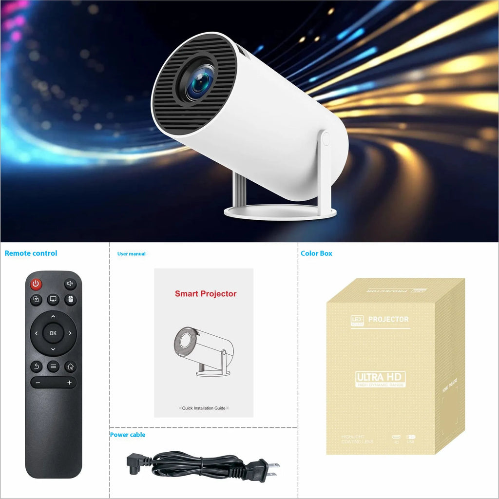 HY300 Pro Projector Home Theater Entertainment Portable Small Projector (DK-only)